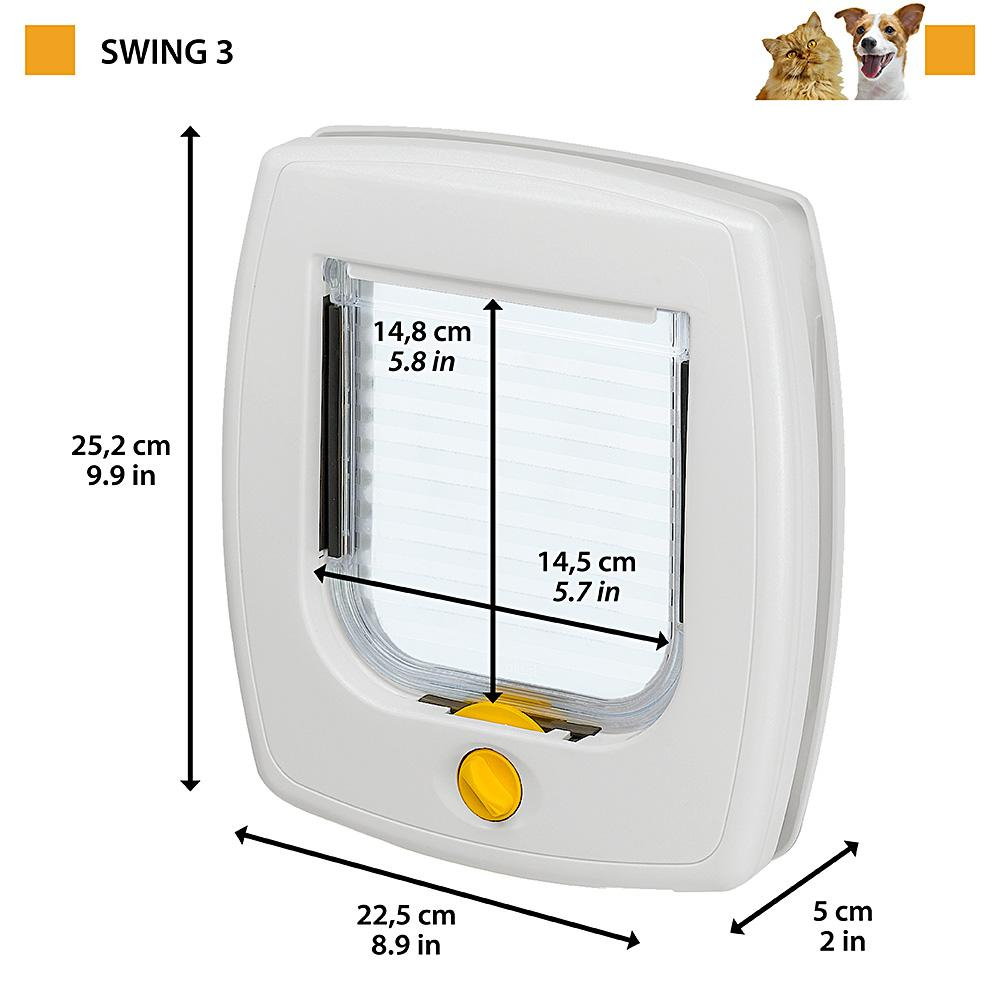 Двери SWING 3 BASIC коричневые 22.5 х 25.2 см