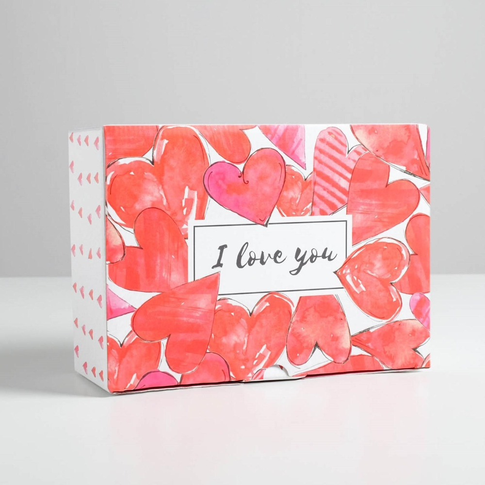 Коробка складная С любовью, 26 × 19 × 10 см