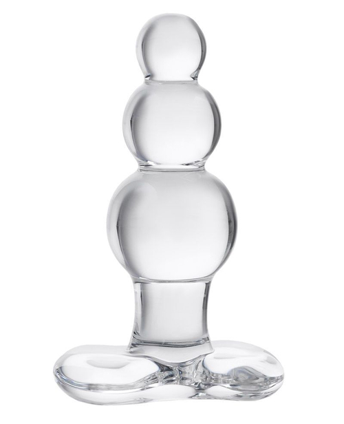 Анальная втулка-ёлочка Sexus Glass, стекло, 10,5 см