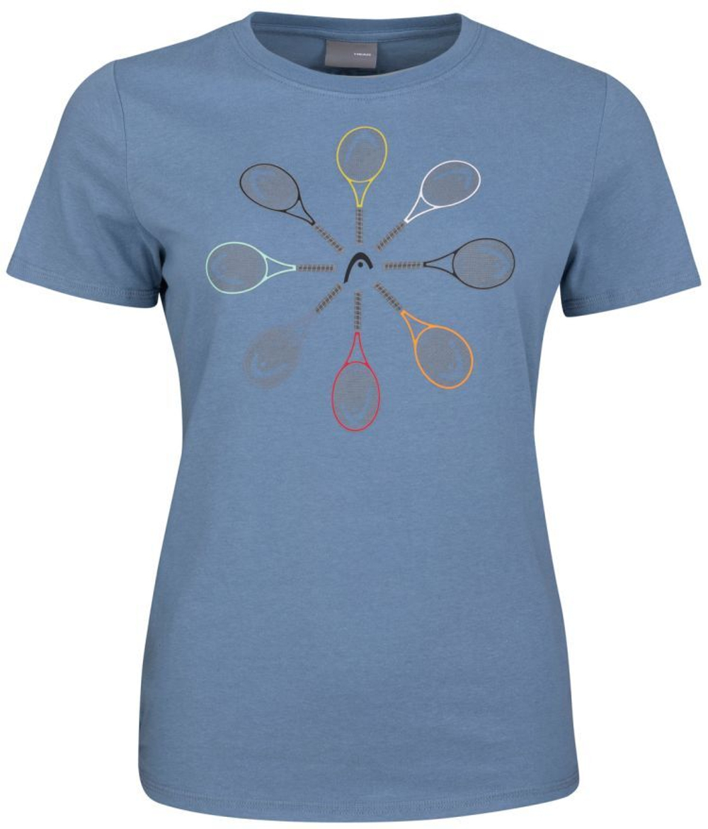 Женская теннисная футболка Head Racquet T-Shirt W - infinity blue