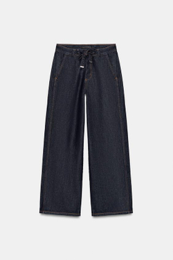 ZARA ДЖИНСЫ-ДЖОГГЕРЫ Z1975 WIDE-LEG С ВЫСОКОЙ ПОСАДКОЙ, СИНИЙ