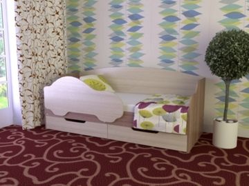 Кровать Джуниор шимо темный/ шимо/светлый