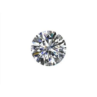 Белоснежный (D) муассанит формы круг, диаметр 3.5ммм