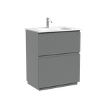 Тумба напольная SANCOS Folk Floor, 690х445х850, c двумя ящиками оснащенными доводчиками, Ergraut soft, арт.FL70FES