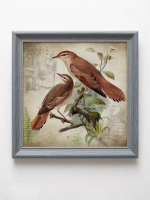 Картины на стену интерьерная на холсте 4 шт, 23*23 см