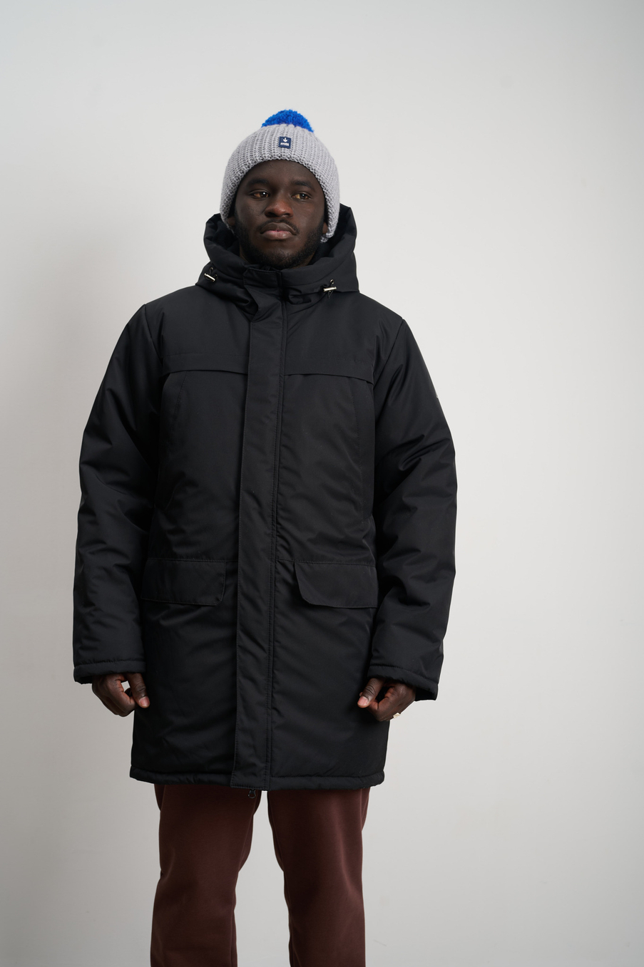 Парка мужская зимняя "Минимал" черная