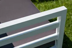 "Глория" модуль диванный правый, каркас из алюминия