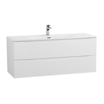 Тумба с раковиной подвесная BelBagno MARINO-CER-N-1200-2C-SO-BL-P Bianco Lucido, раковина белая BB-8099-120