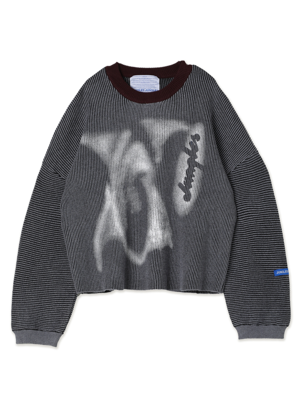 Мужской Свитер Two Tone Rib Knit