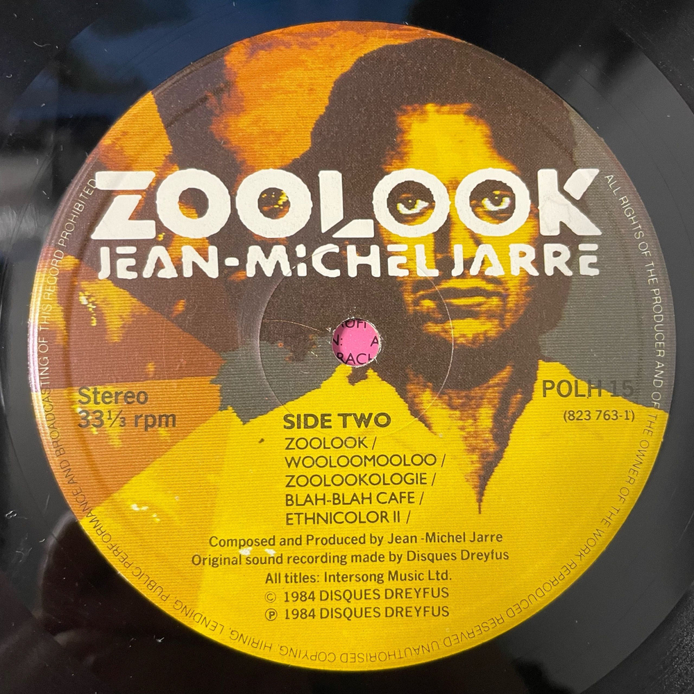 Винтажная виниловая пластинка LP Jean Michel Jarre Zoolook (Англия 1984)