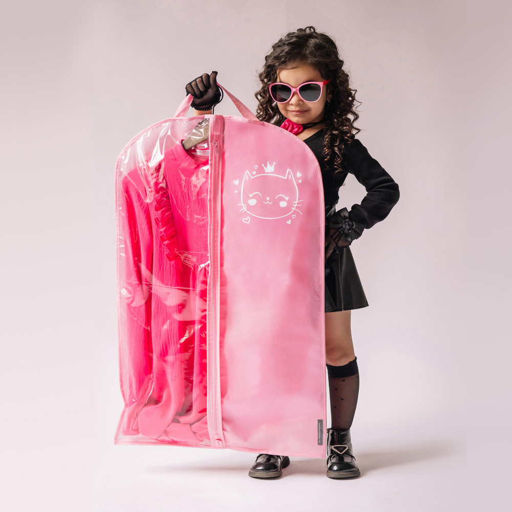 Детский чехол с окном 80х50. Сердечки