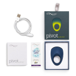 Синее эрекционное виброкольцо We-Vibe Pivot SNPVSG5