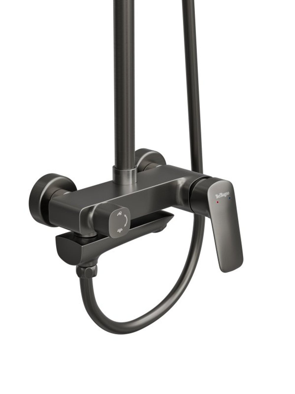 Душевая стойка BelBagno с изливом для ванны DUE-VSCM-GM