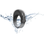 Черное эрекционное виброкольцо Fit Vibe Ring (Цвет: черный)