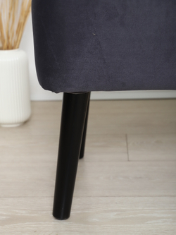 Пуф "Donatello"антивандальный велюр Grafit/венге