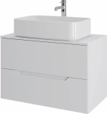 Тумба с раковиной Orange Line 80 Li-80TuwMDF+B07-600W белый
