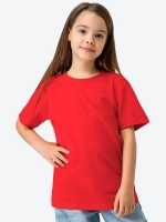 Футболка детская красная 160гр/м2