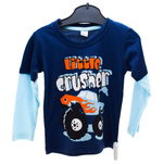 Лонгслив для мальчика Great wheel Синий р.80