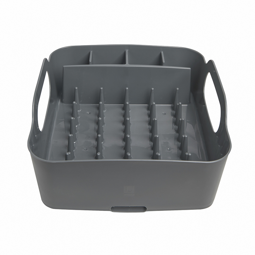 Сушилка для посуды tub, темно-серая