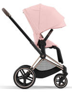 Коляска 3 в 1 Cybex Priam IV Rosegold complete и автокресло Cloud T i-Size Sepia Black Peach Pink