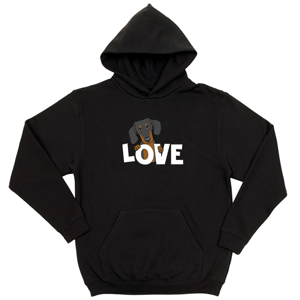 Толстовка "Такса - LOVE"