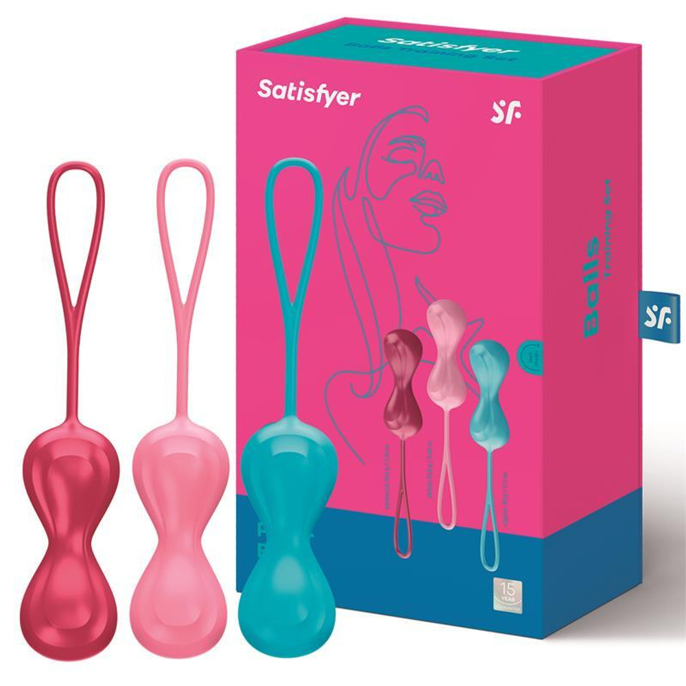 Набор из трёх двойных вагинальных шариков Satisfyer Power Balls