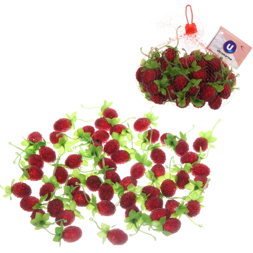 Муляж «Ягодки красные» 50шт в сетке