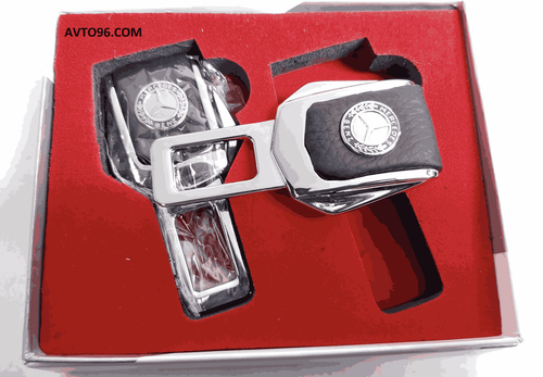 Заглушка ремня безопасности "Mercedes-Benz" premium (2 шт. / комплект)