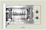 Встраиваемая микроволновая печь СВЧ Korting KMI 720 RB