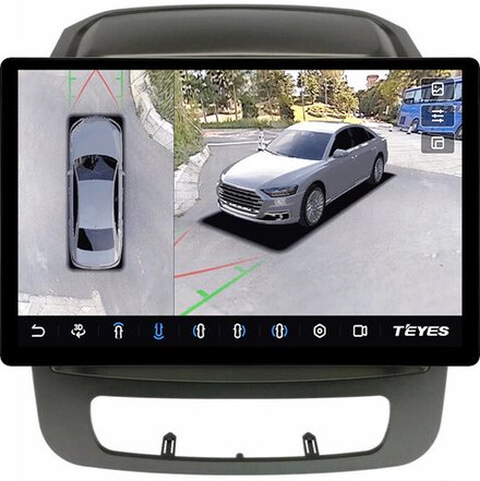 Магнитола для KIA Sorento 2 XM 2012-2020 (отдельный экран климата, со штатной КЗВ) - Teyes CC3-2K-360 монитор 13" 2K QLED на Android 10, 6Гб+128Гб, CarPlay, 4G SIM-слот, 4 камеры в комплекте