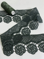 Тесьма плетеная,  5,5см, хаки, плотная AF