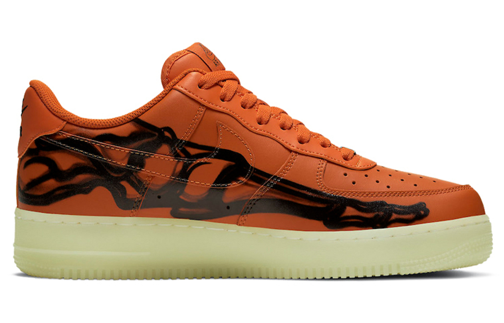 Кроссовки Nike Air Force 1 Low 07 Skeleton Qs "Orange"