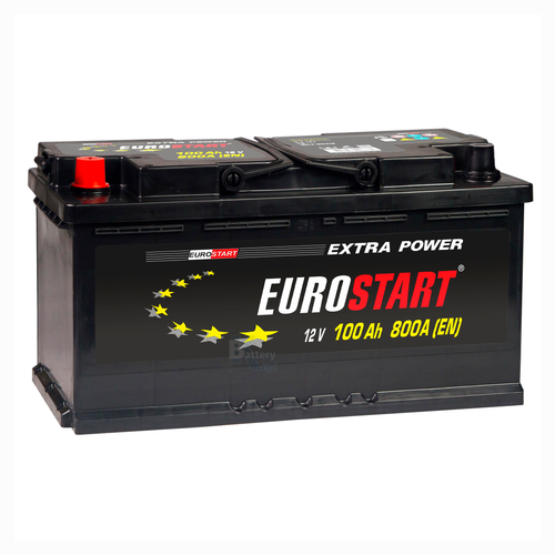 Аккумулятор EUROSTART Extra Power (100Ah, 800A, L+) EU1001