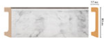 Плинтус DECOMASTER D235-79/20 (80*17*2400 мм)