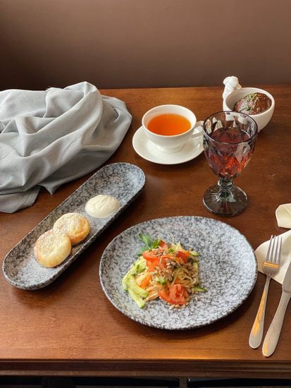 «Чёрный оникс» Блюдо для подачи , 25,5х23х3 см