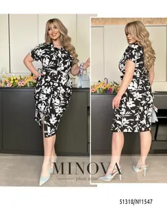 Платье 1547-черный Minova
