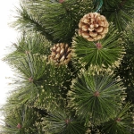 Ёлка «Зимушка» 120 см, леска, шишки, золотое напыление (110 веток) (SZ802GA-120)