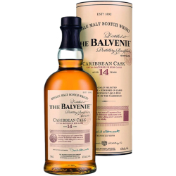 Виски Balvenie Caribbean Cask 14 Y.O. 0,7 л. В тубе