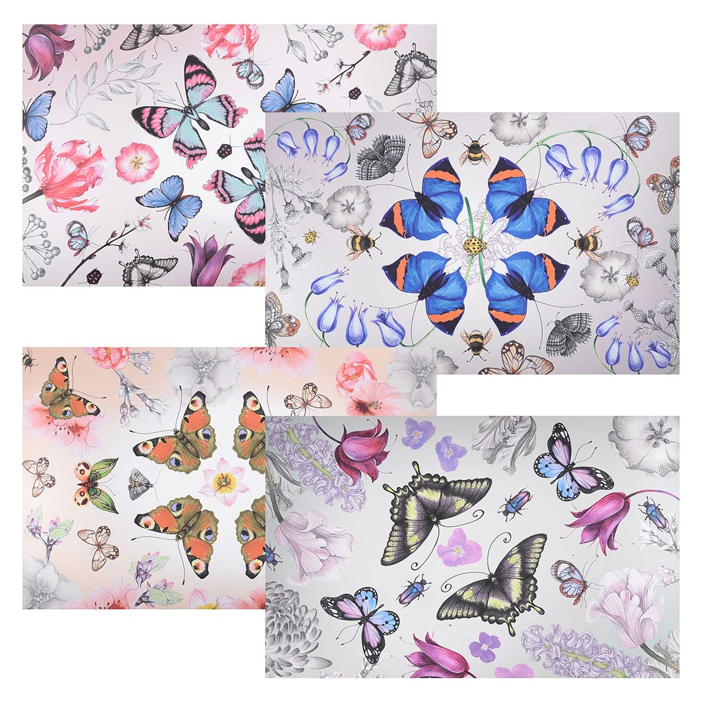 Салфетка подстановочная 41*26см "Бабочки"