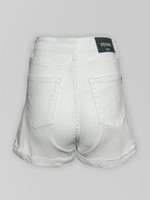 Джинсовые шорты Denim 7035 однотонные с подворотами