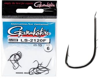 Крючки Gamakatsu LS-2120F NEW LABEL HOOKS BLACK разм. 06 13шт.