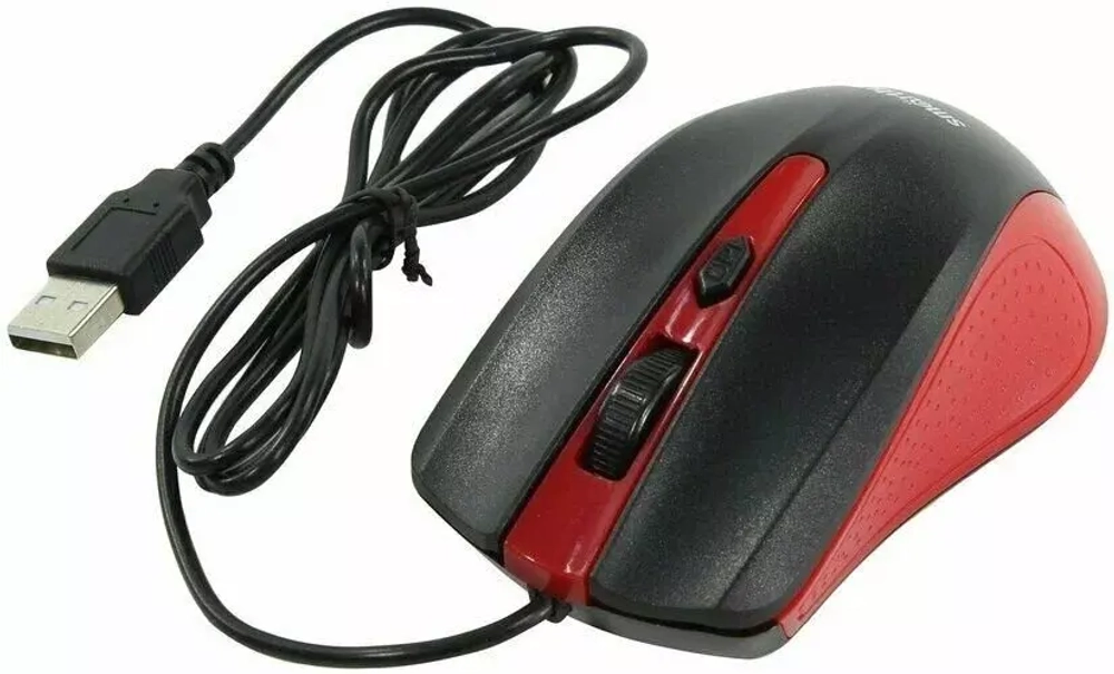 Мышь проводная SMART-BUY ONE SBM-352-RK  красно-черная