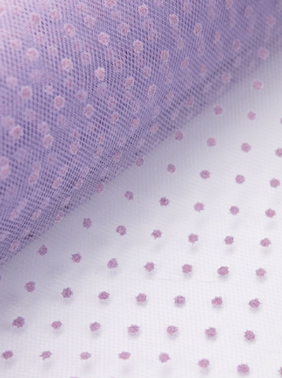 Фатин горох, 28 гр/м2, 150 см, лавандовый