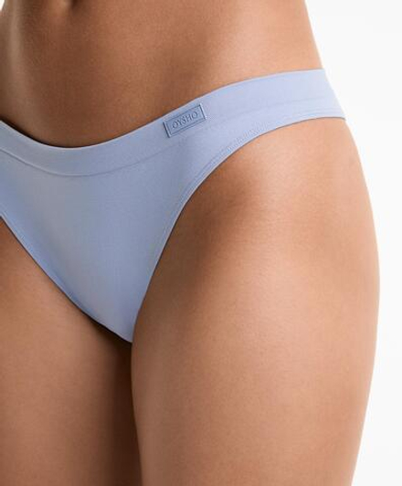 OYSHO Набор из 5 бесшовных трусов-бразильяно, бледно-голубой