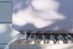 "Касабланка" диван модульный плетеный из роупа, каркас алюминий, роуп серо-коричневый 23мм, ткань бежевая 052