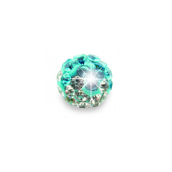 Серьги для ушей BIOJOUX BJT8163 Aqua Crystal / White Fade Ball 6mm ИТАЛИЯ