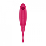 Вибратор с воздушной стимуляцией клитора Satisfyer Twirling Pro красный