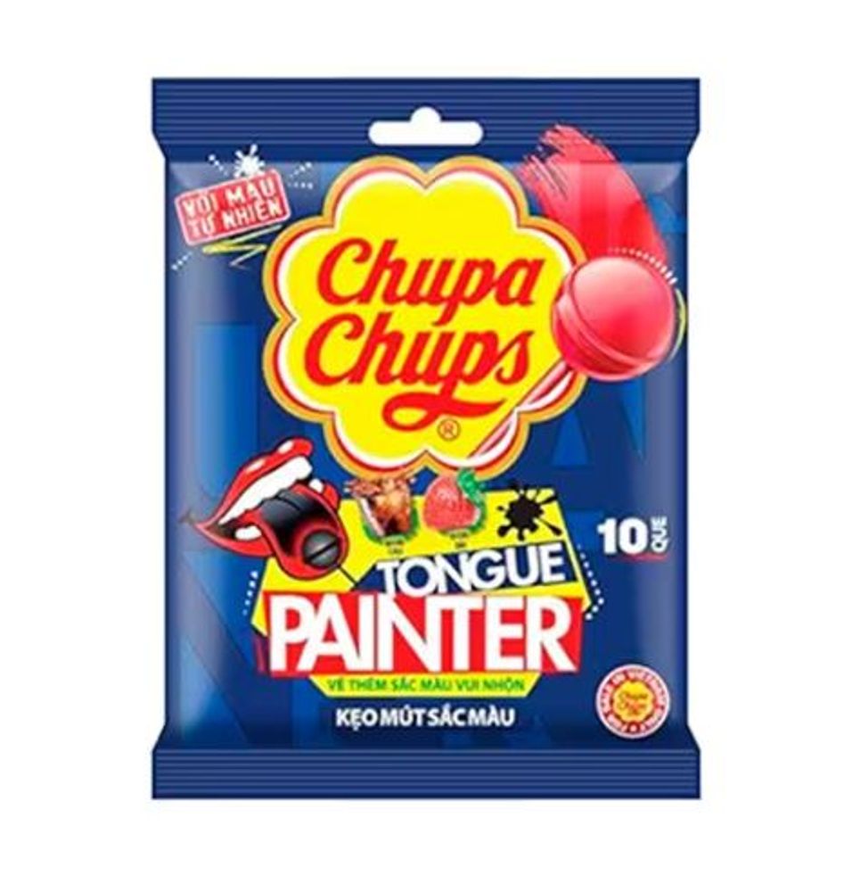 Леденцы Chupa Chups Lollipops Colors Tongue Painter 93гр