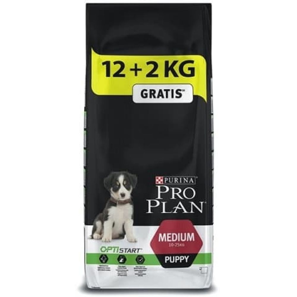 Pro Plan 14+2кг pappy medium для средних пород щенков Курица с рисом