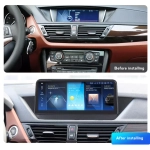 Магнитола для BMW X1 E84 2009-2014 (любая комплектация) - Carmedia HP-B1101XFW монитор 12.3" с джойстиком в стиле BMW на Android 11, CarPlay, 4G SIM-слот